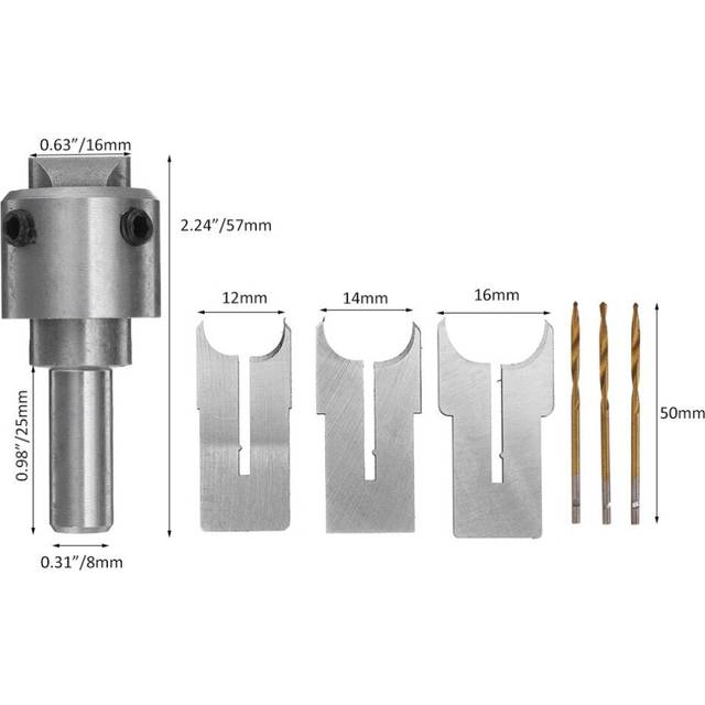(L) 10pcs Beads Ball Router Bit Wooden Maker Drill Milling Cutter Tools