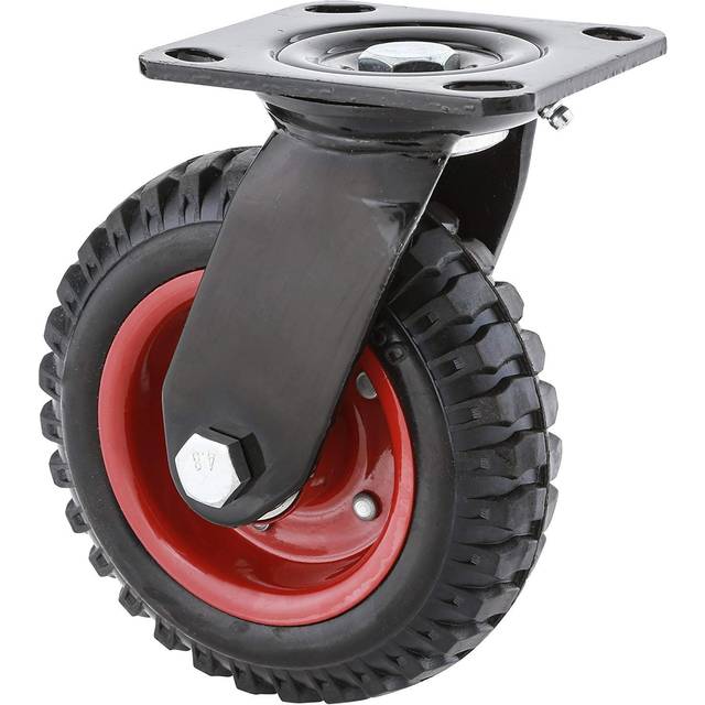 POWERTEC 17050V Swivel Heavy Duty Industrial Caster  6-1/4-Inch  1 PK  Black