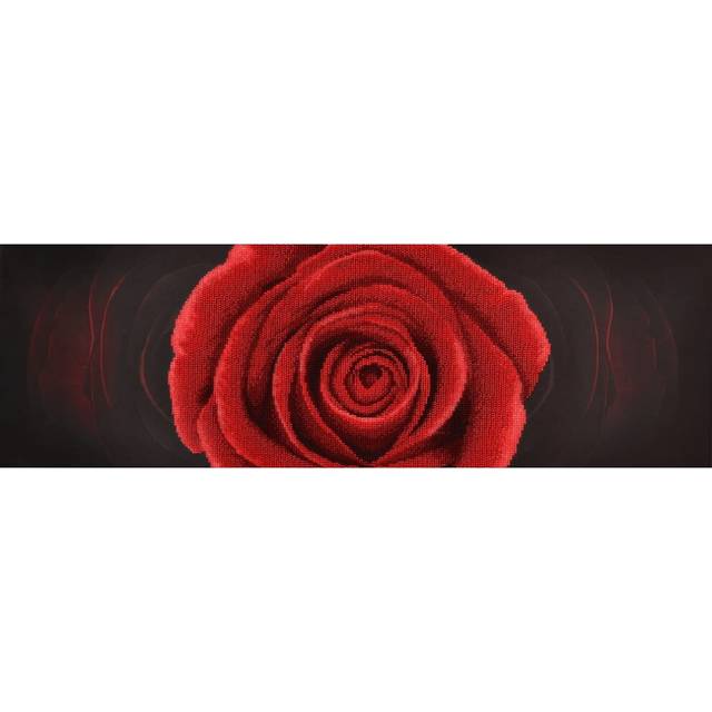 Minc11004 - miniart crafts - red rose bead embroidery kit