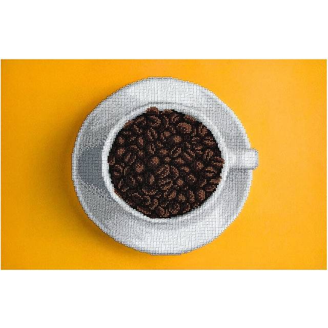 MINC99002 - Miniart Crafts - Coffee Cup Bead Embroidery Kit