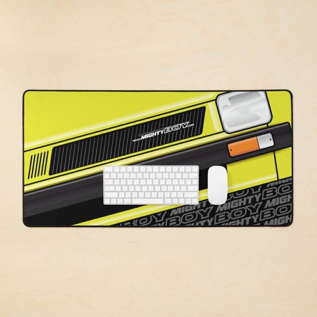 Desk Mat Suzuki MightyBoy grill - Yellow Large Gaming Mouse Pad 35x16 inch