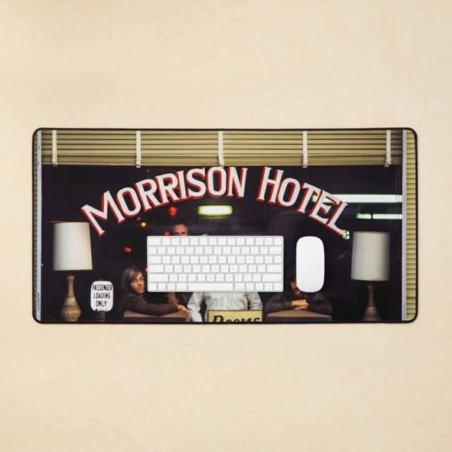 Desk Mat Morrison Hotel -  Large Gaming Mouse Pad 35x16 inch