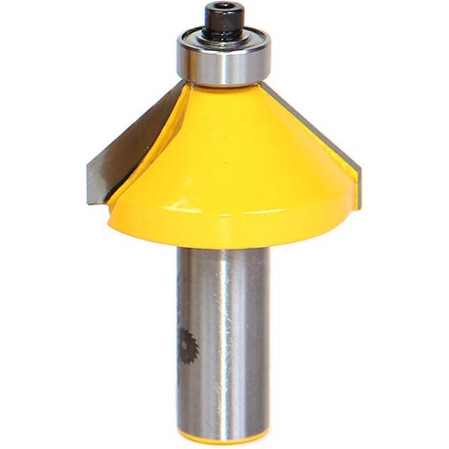 Yonico Chamfer Router Bits Edge Forming 45 Degree 1/2-Inch Shank 13106