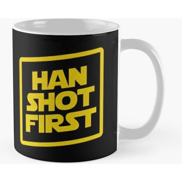 Mugs 11oz Han Shot First Coffee Ceramic Mug Funny Anniversary Novelty Christmas Gift