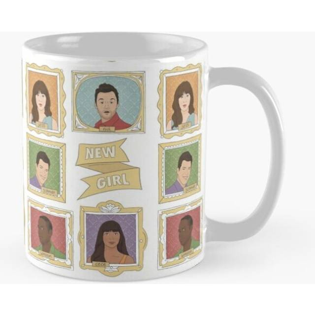 Mugs 11oz New Girl Vintage Frames Coffee Ceramic Mug Funny Anniversary Novelty Christmas Gift