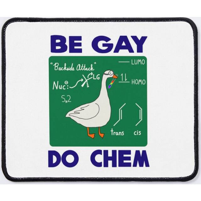 Mouse Pad Be Gay Do Chem Goose Chalkboard 11.8 x 9.8 inch Computer Mat Gaming Office Mousepad