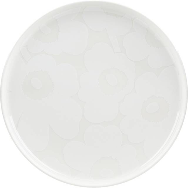 Marimekko Unikko tallrik Ø25 cm White - Vit
