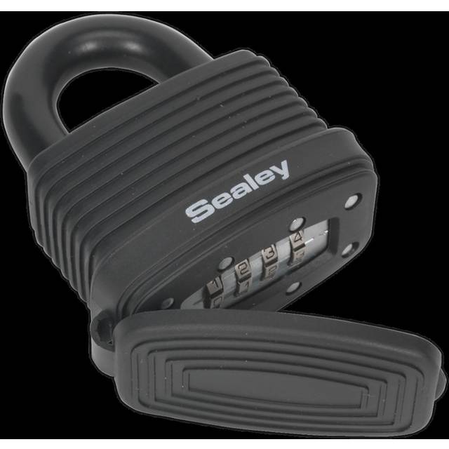Sealey PL302CW Steel Body Weatherproof Combination Padlock 48mm