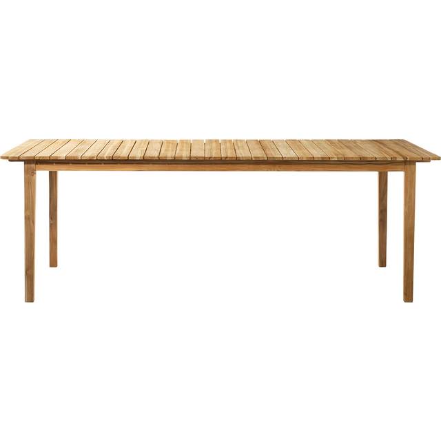 FDB Møbler - M2 Sammen Teakwood Garden Table - natur/geölt/BxHxT 220x75,5x90cm - nature (75.5 x 219.5 x 90.0cm)