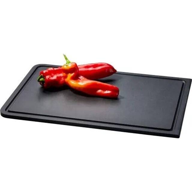 Continenta Duracore skärbräda med ränna 38,5x27 cm - Svart