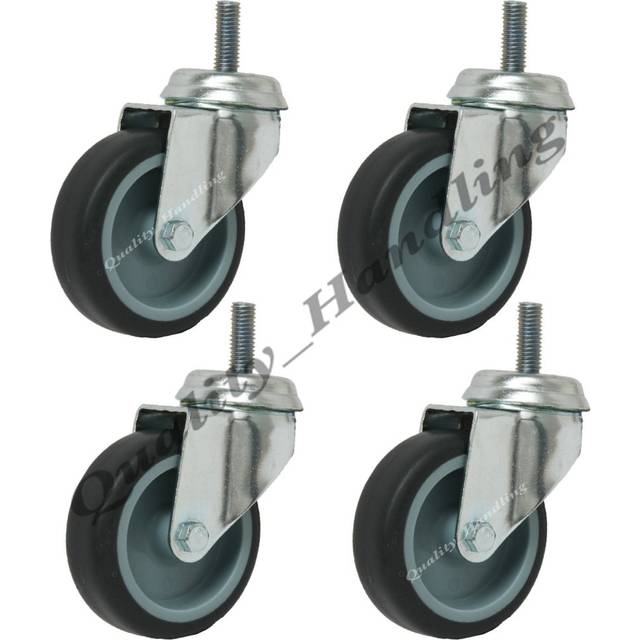 "75mm 3"" bolt hole castors 4 swivels, no brakes, castors with bolt"