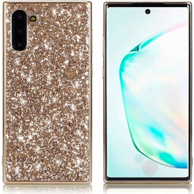 Glitter Samsung Galaxy Note 10 skal - Guld