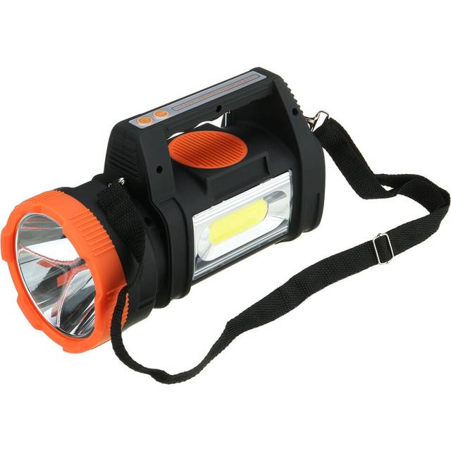 3-Modes Powerful Camping Lamp With COB Side Light Outdoor Portable Spotlight Built-in FM Bluetooth Function Outdoor Survival Supplies