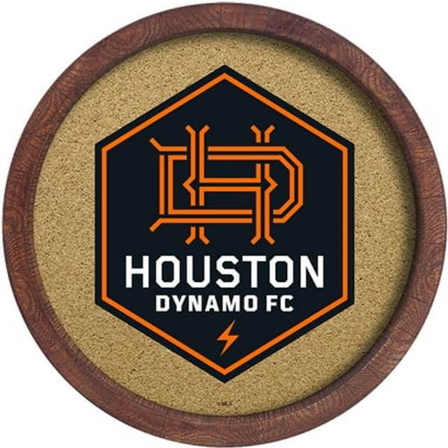 Houston Dynamo FC 20.25'' Round Faux Barrel Framed Cork Board - No Size