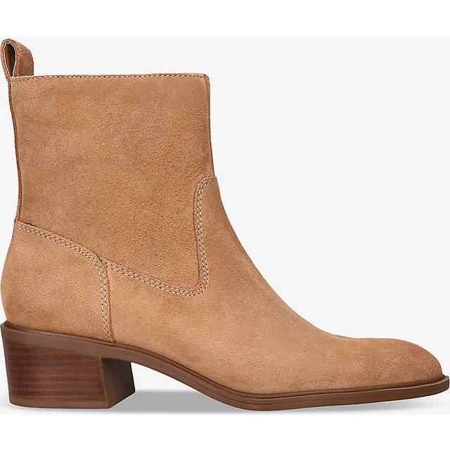 Dolce Vita Womens Tan Bili Panelled Suede Heeled Ankle Boots Eur 37 / 4 Uk Women - TAN