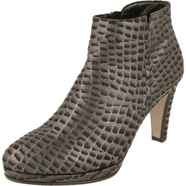 (UK 7, Cocco Glitter (Grey)) Ladies Gabor Ankle Boot 95700