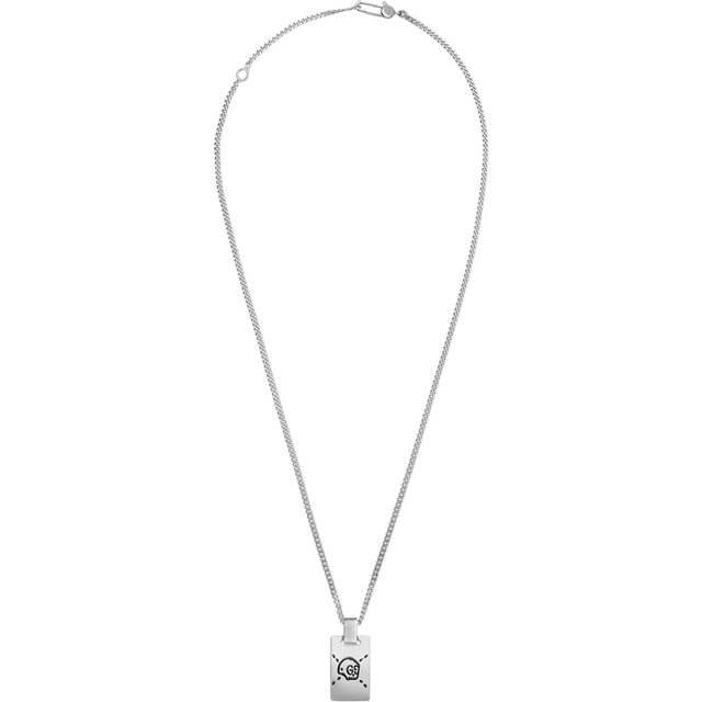 Gucci Womens Silver (silver) Ghost Sterling Skull Necklace - silver (Silver)