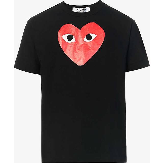 Comme Des Garcons Play Mens Black Heart Cotton T-shirt Xl - BLACK