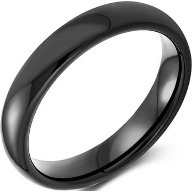 Bling Halloween Jewelry Black Tungsten Unisex Ring 4mm SIZE 13