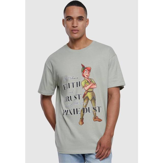 Oversized T-shirt Upscale Disney 100 Peter Pan Faith and Trust - Vert - M