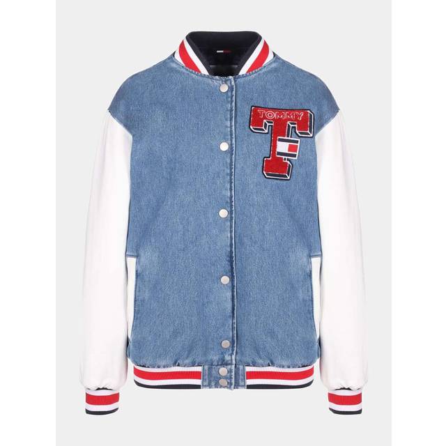 Jacka Tommy Jeans Denim Letterman Jack Denim Medium M