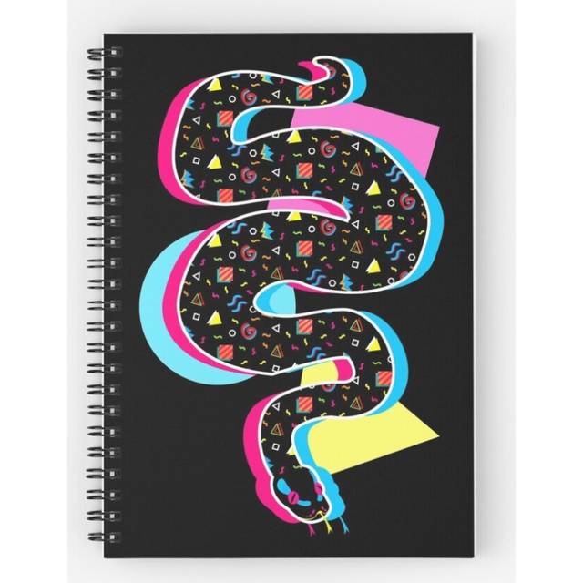 Spiral Notebook Bowling Alley Carpet Python A5 120 Pages