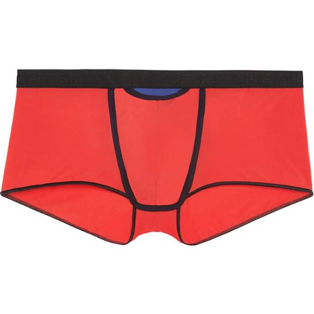 Hom Men's Plume Up HO1 Boxer Trunk, Red - Size: 39/38/32