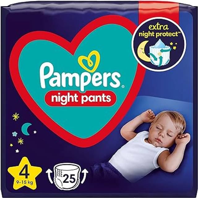 Pampers Night Pants Size 4 engångsbyxor för blöjor för natten 9-15 kg 25 st.