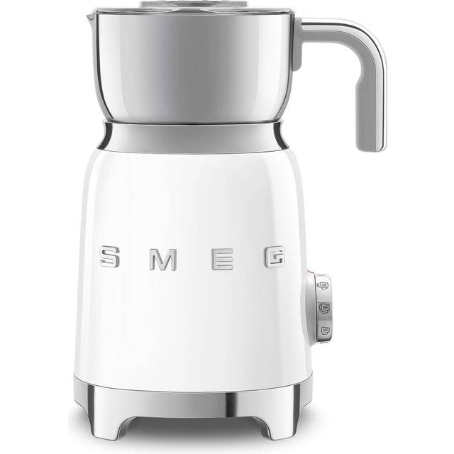 Smeg MFF11WHUK 50s Retro Design Milk Frother in White with Tritan TM Renew