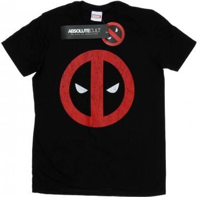 Deadpool Cracked Logo T-Shirt - Black