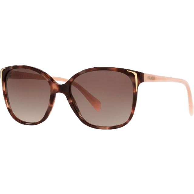 Prada PR 01OS UE0-0A6, BUTTERFLY Sunglasses, FEMALE, available with prescription - Havana