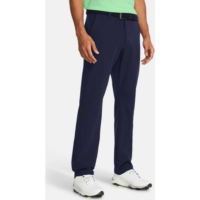 UNDER ARMOUR Men's Golf Tech Tapered Trousers - Navy, Midnight Navy, Size 32/32, Men
