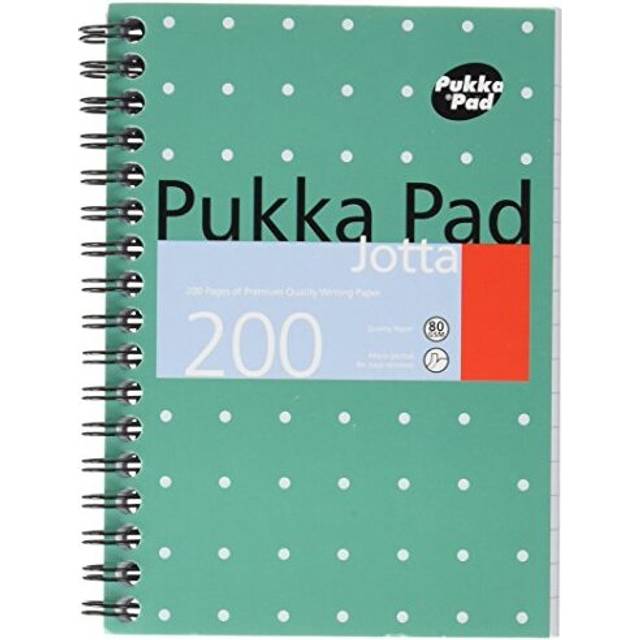 836877 Jotta Notebook Wirebound Perforated Ruled 200pp 80gsm A6 Ref JM036 [Pack of 3],Green