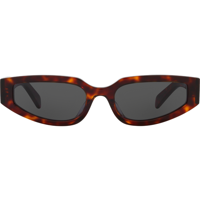 CELINE, Sunglasses, unisex, Brown, 54 MM, Geometric Sunglasses with Havana Frame