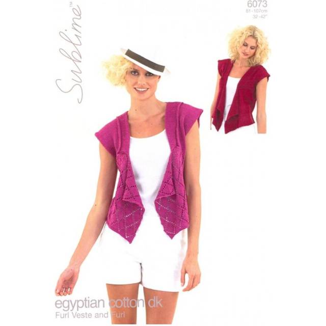 Sublime Egyptian Cotton Knitting Pattern 6073