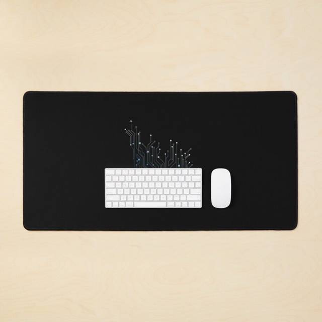 Desk Mat circuit board Electrical network Large Gaming Mouse Pad 35x16 inch