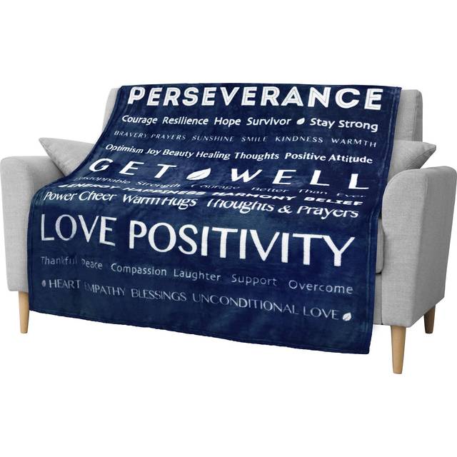 PAVILIA Get Well Soon Gifts Women Men  Sympathy Blanket Inspirational Thoughtful Gift  Soft Fleece Healing Blanket Surgery Wellness Comfort  Hug Love