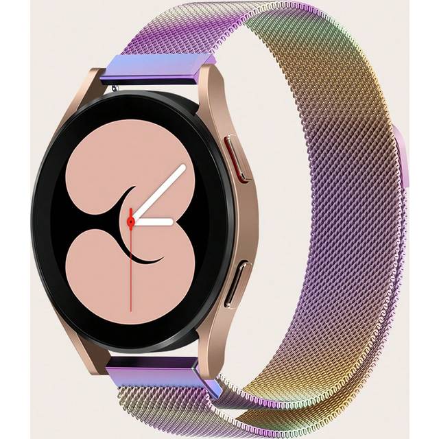 1st 7-färgs magnetlås i Milano-stil i rostfritt stål klockband kompatibelt med Samsung Galaxy Watch 7/6/5/4, passar 40mm/42mm/43mm/44mm/45mm/46mm/47mm - Multifärgad (Multi-size)
