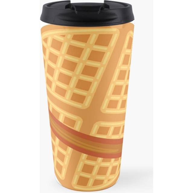 Coffee Mug Waffle Planet 16 oz Stainless Steel Vacuum Insulated Tumbler Cup