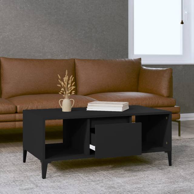 Argos Coffee Table with Storage - Black (36.5cm H X 90cm W X 50cm D)