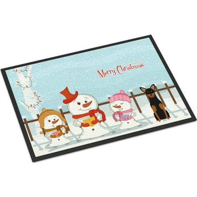 """""Caroline's Treasures Merry Christmas Carolers Manchester Terrier Indoor or Outdoor Mat 24x36 BB2359JMAT 24 x 36"""""""" Multicolor"""""