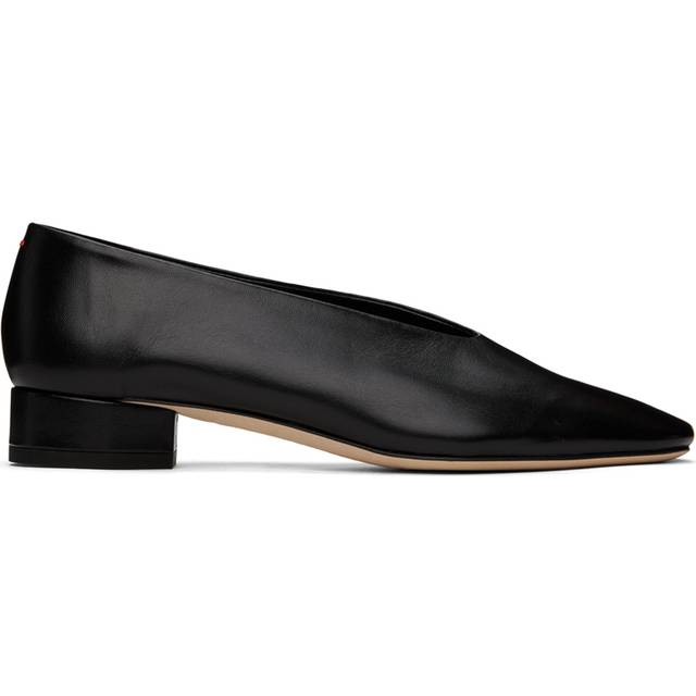 Aeyde Black Delia Leather Ballerina Flats - Black - IT 37