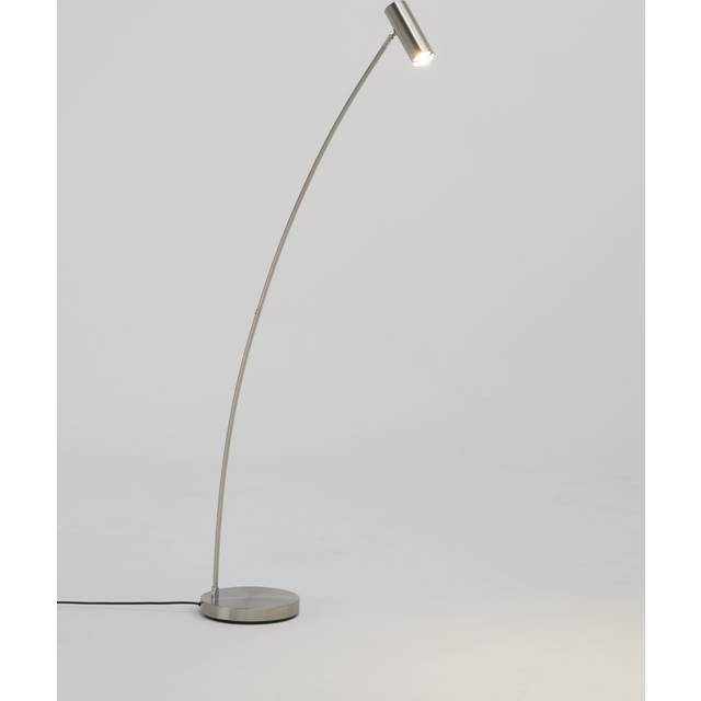 John Lewis Oliver LED Floor Lamp, Satin Nickel