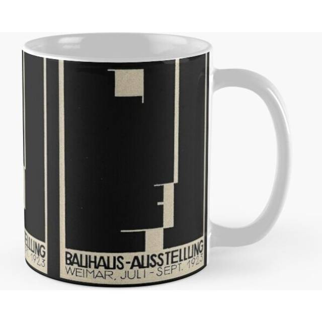 Mugs 11oz Bauhaus Logo on 1923 Weimar Advertisement Coffee Ceramic Mug Funny Anniversary Novelty Christmas Gift