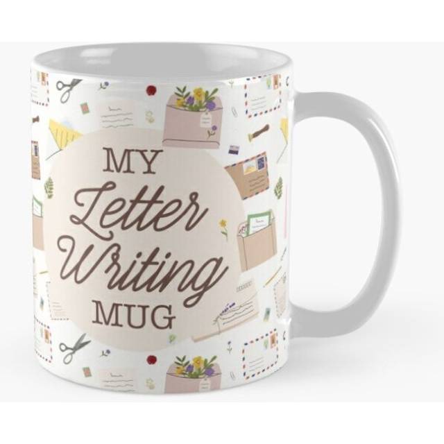 Mugs 11oz Letter Writing  Coffee Ceramic Mug Funny Anniversary Novelty Christmas Gift