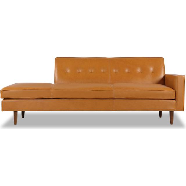 Eleanor Sofa Right, Tan Premium Leather