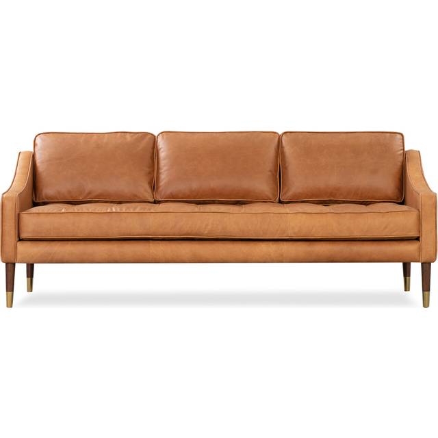 Brando 74" Leather Sofa, Milano Russet
