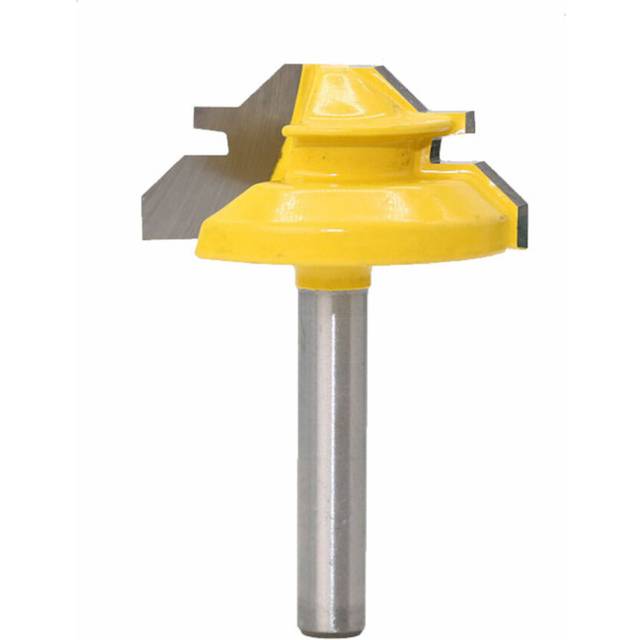 1/4 inch Shank 45 Degree Lock Miter Router Bit Tenon Milling Cutter Woodworking Tool For Wood Tools