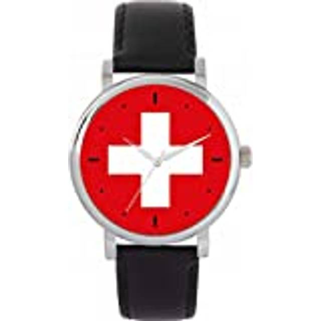Toff london tlws-77827 ladies switzerland flag watch