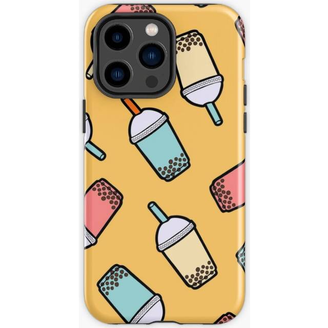 Phone Case Bubble Tea Pattern for iPhone Samsung 14 13 12 11 Plus Pro Max Galaxy S23 S22 Ultra Note 20 10